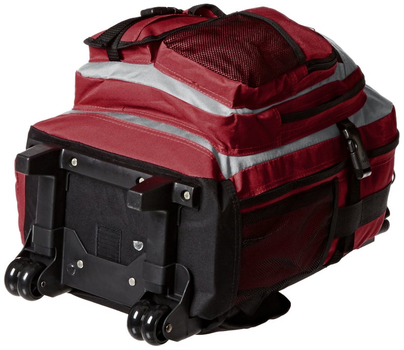 Everest 5045 Deluxe Wheeled Backpack, Burgundy, One Size - Image 3